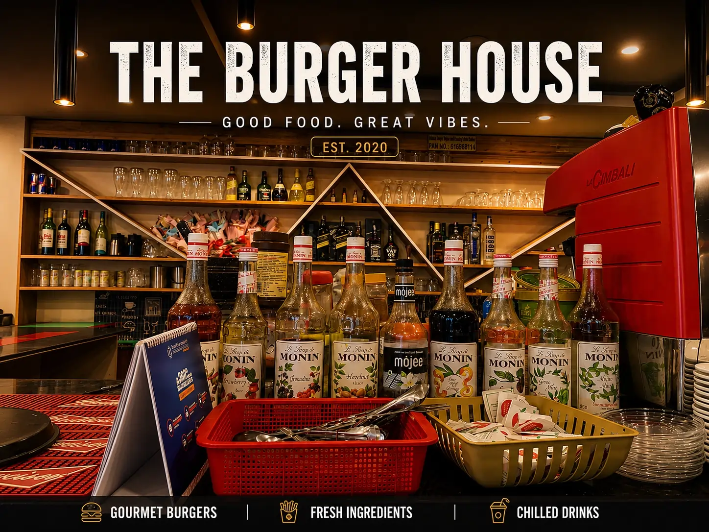 The Burger House Interior vibe